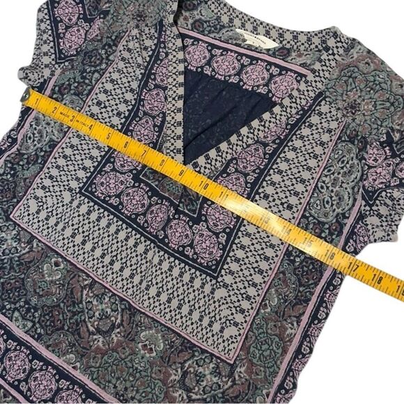 LUCKY BRAND Batik Lightweight Boho Tee Shirt - Picture 4 of 8